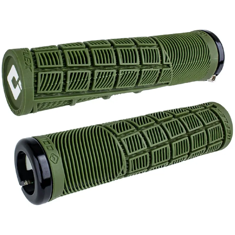 Odi Reflex MTB Lock On Grips in Army Green